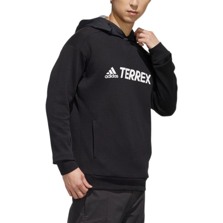 Men's adidas Casual Alphabet Printing Black FJ9246