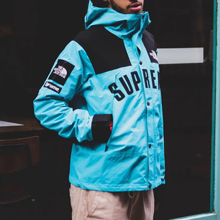 Supreme SS19 x The North Face Arc Logo Mountain Parka LightBlue SUP-SS19-551