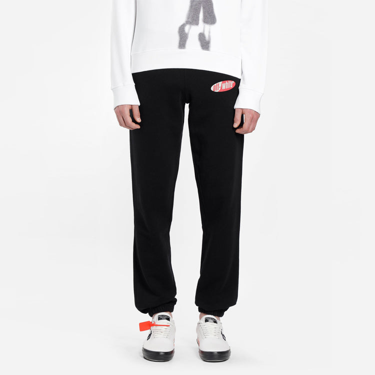 Off-White SS19 Stripe Logo Print Trousers OMCH014S190030061020