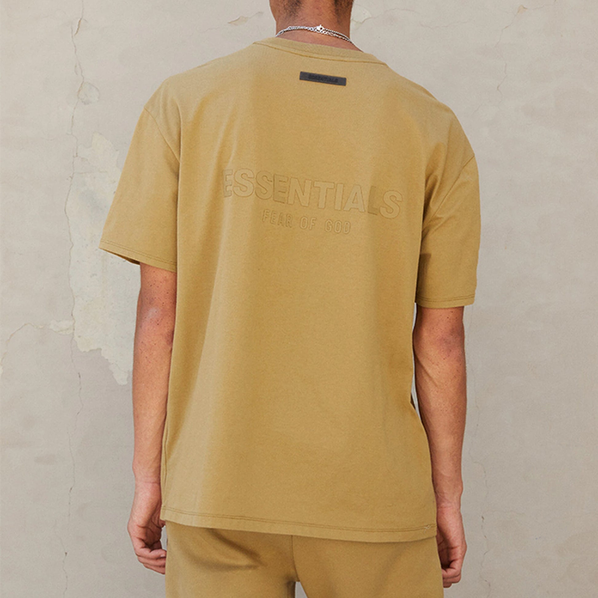 Fear of God Essentials FW21 Logo Tee 'Amber' FOG-FW21-009
