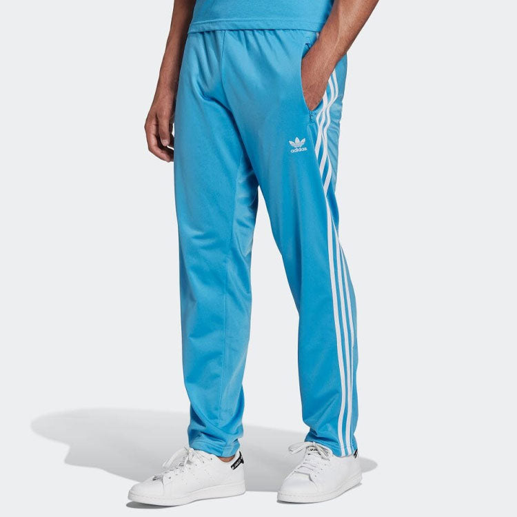 Men's adidas originals Solid Color Stripe Casual Sports Pants/Trousers/Joggers Japanese Version Blue HB9386