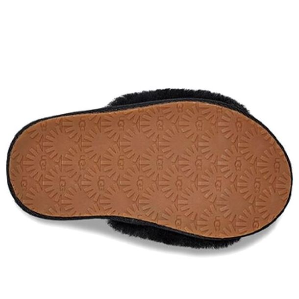 (TD) UGG Fluff Yeah Slide 'Black' 1098579T-BLK