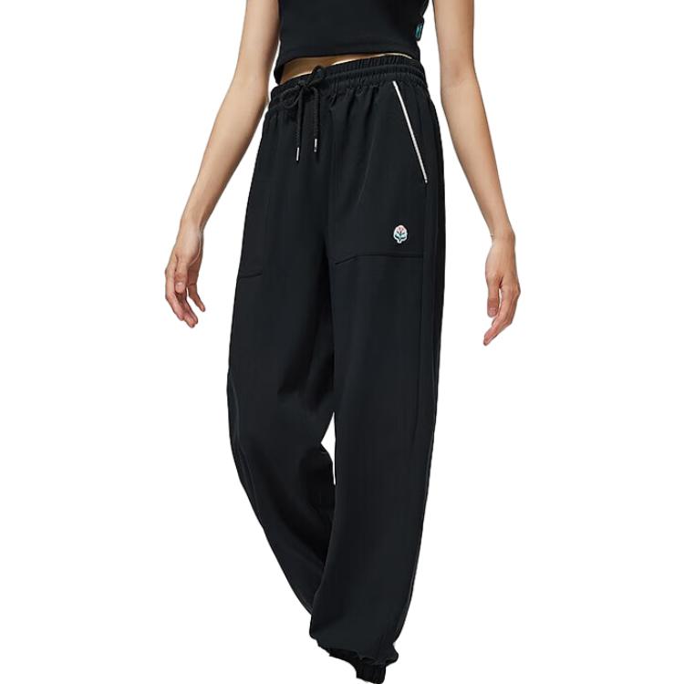 (WMNS) Li-Ning Lifestyle Sport Joggers 'Black' AYKT434-3