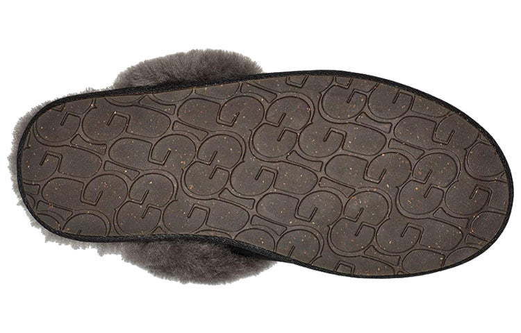 (WMNS) UGG Scuffettte II 'Black Grey' 1106872-BCGR
