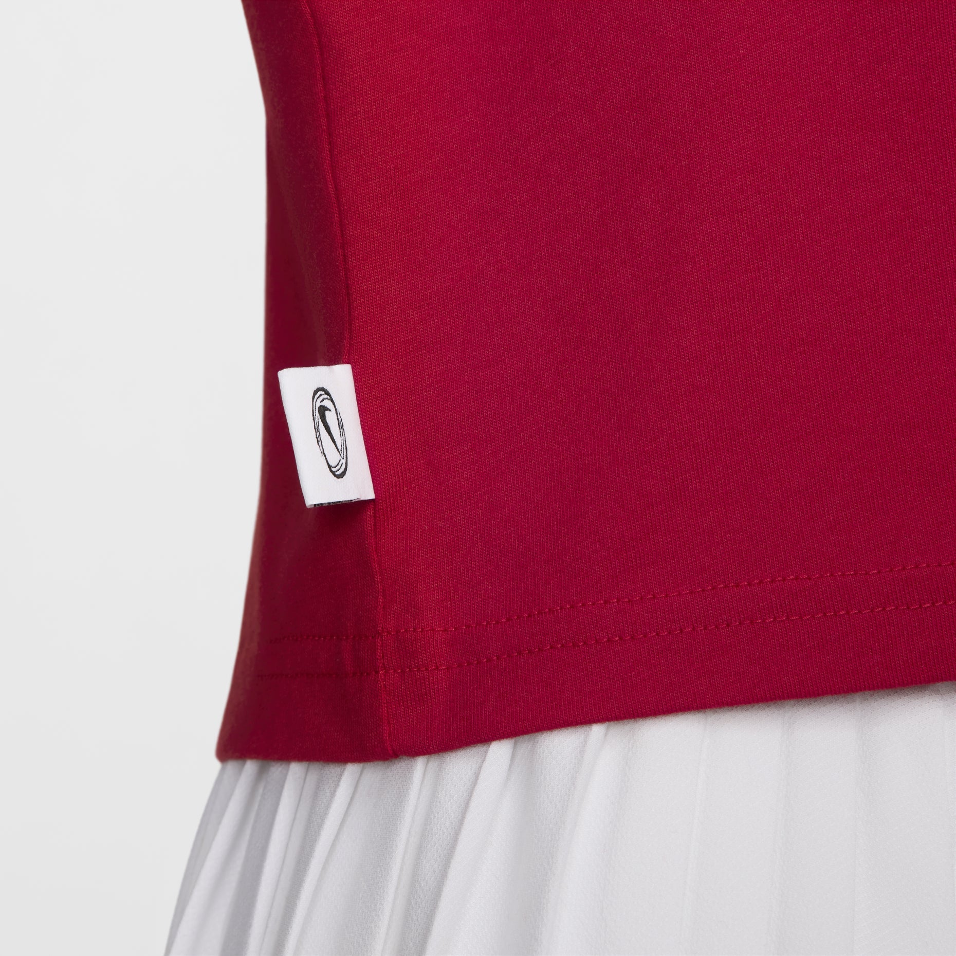 (WMNS) Nike Sportswear Logo T-shirt Asia Sizing 'Gym Red' HF6291-687
