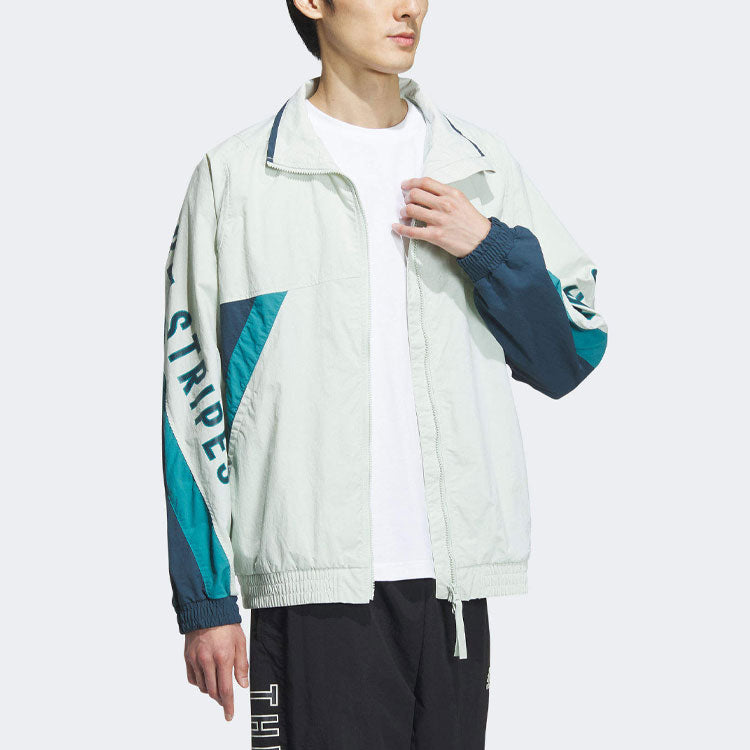 adidas Word Woven jacket Asia Sizing 'White Blue' IS5148