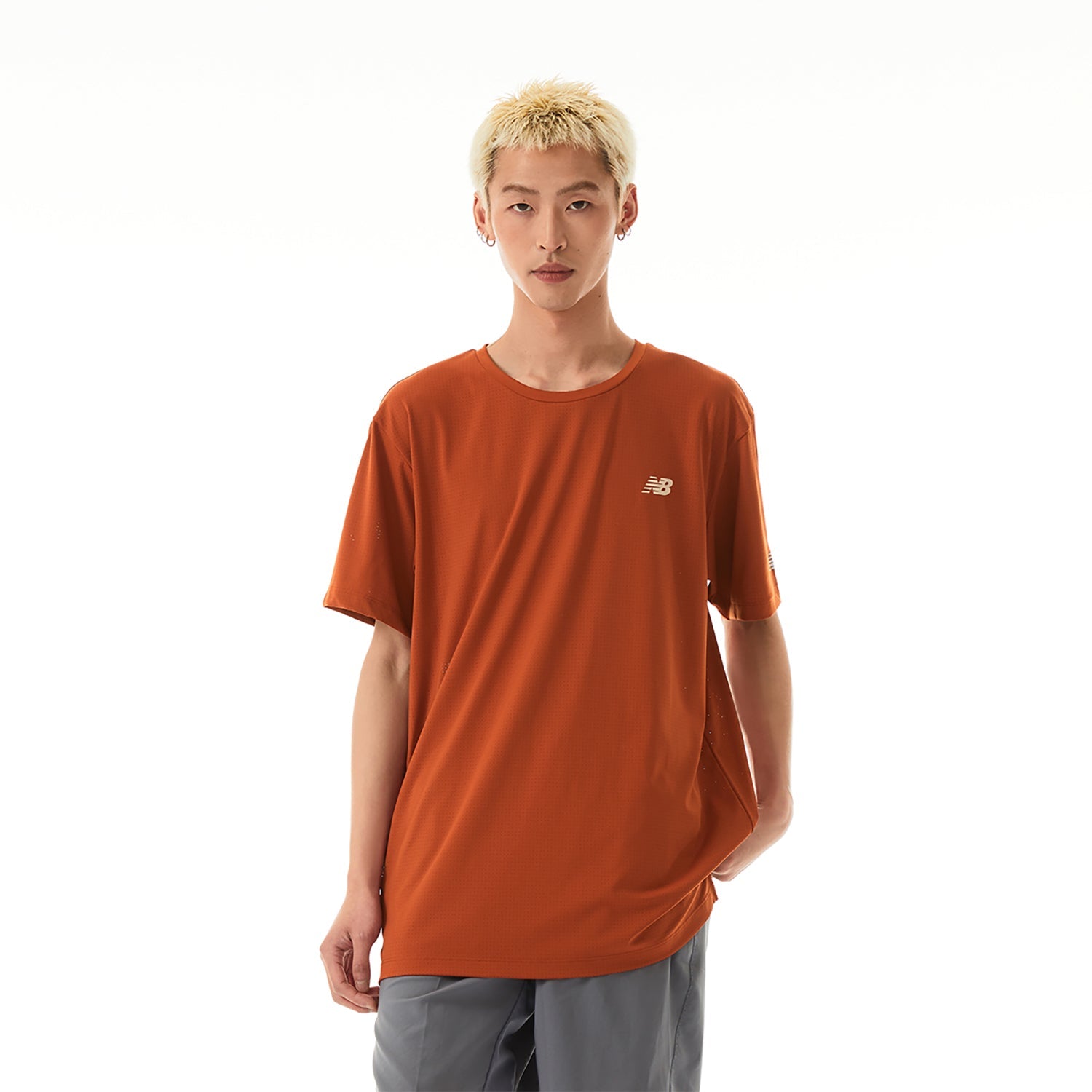 New Balance NB Icon T-shirt Asia Sizing 'Dark Orange' NEE25031-BUR
