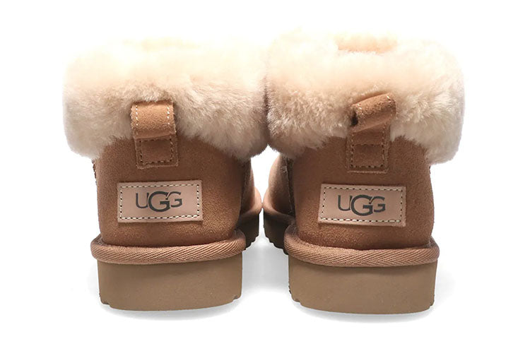(WMNS) UGG Classic Ultra Mini Fluff 'Chestnut' 1122390-CHE