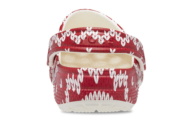 (WMNS) Crocs Classic Holiday Sweater Graphic 'Red White' 209237-90H