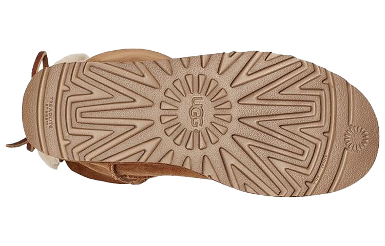 (WMNS) UGG Classic Dudble Bow Mini 'Brown' 1103652-CHE