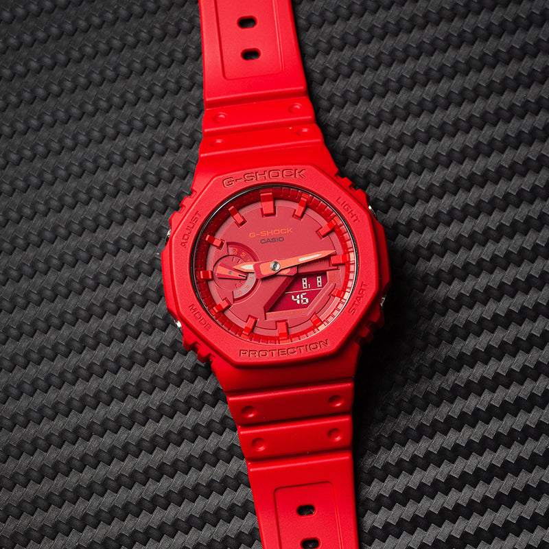CASIO G-Shock Analog-Digital 'Red' GA-2100-4APR-PERSON