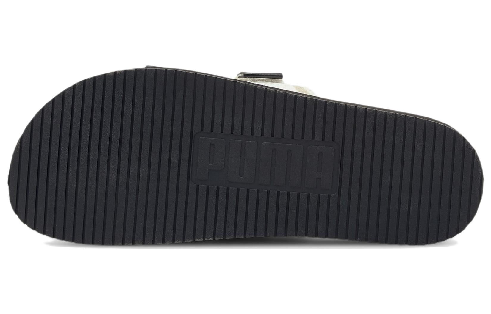 PUMA Bribe Tech Sports Slippers Unisex Khaki Black 384873-02