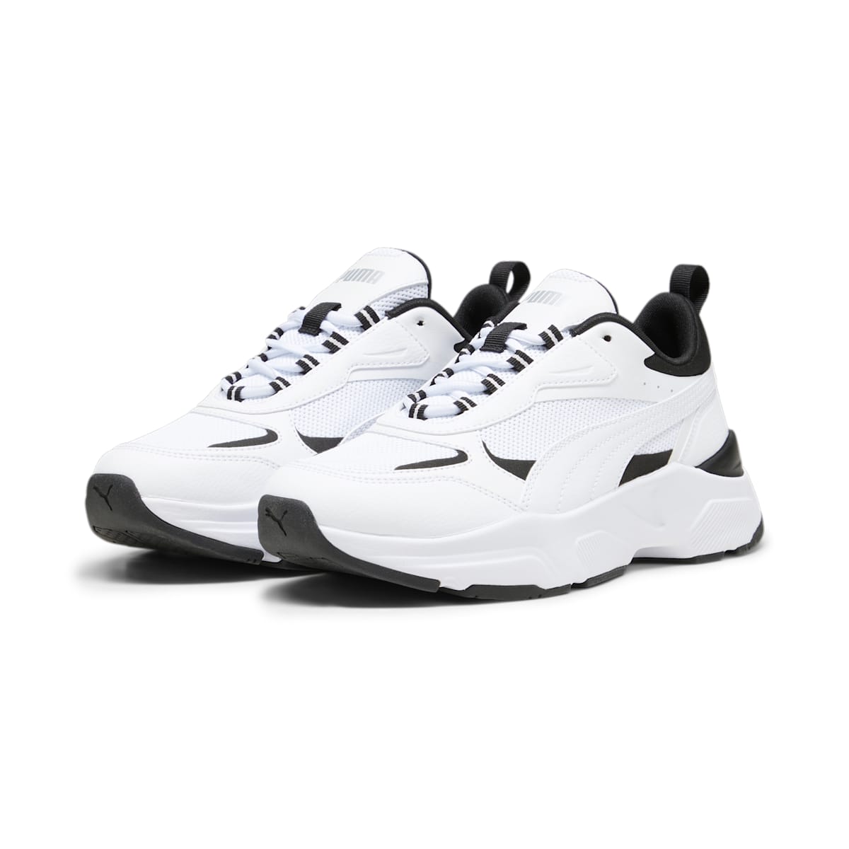 (WMNS) PUMA Cassia Sneakers 'White Black' 384647-18