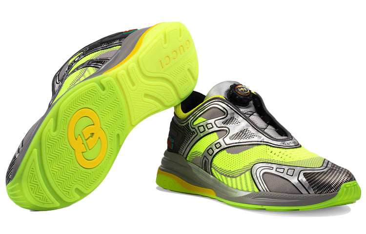Gucci Ultrapace R Sneakers 'Silver Green' 623109-H9T30-8495