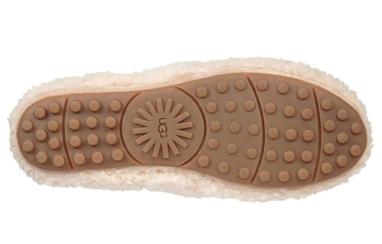 (WMNS) UGG Hailey Fluff Loafer Slip-On 'Natural' 1095108-NAT
