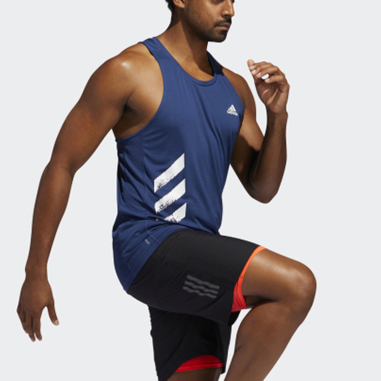 adidas Reflective Running Sports Vest Blue FQ2529