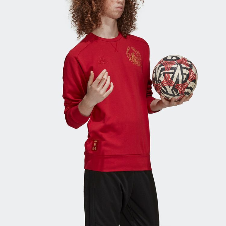 adidas Arsenal Soccer/Football Casual Sports Round Neck Pullover Red GH0030
