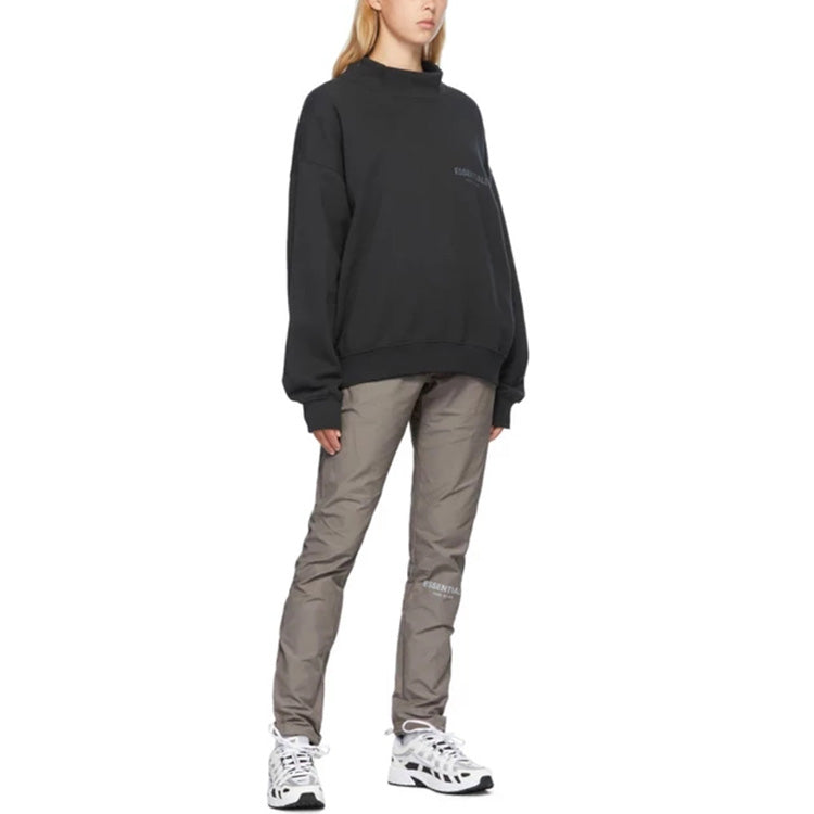 Fear of God Essentials SS20 Black Mock Neck Sweatshirt FOG-SS20-269
