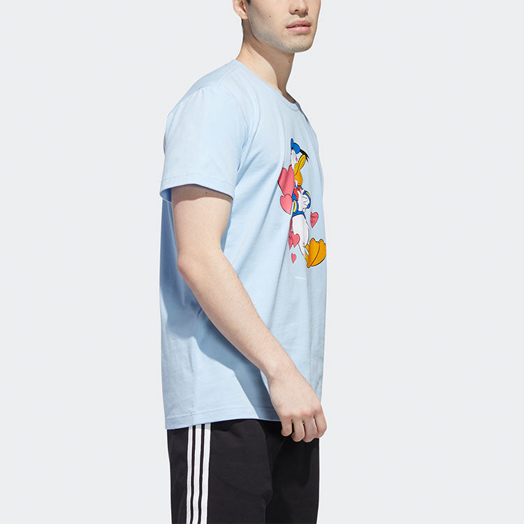 adidas neo x Disney Crossover Casual Sports Cartoon Short Sleeve Pink Blue GJ5638