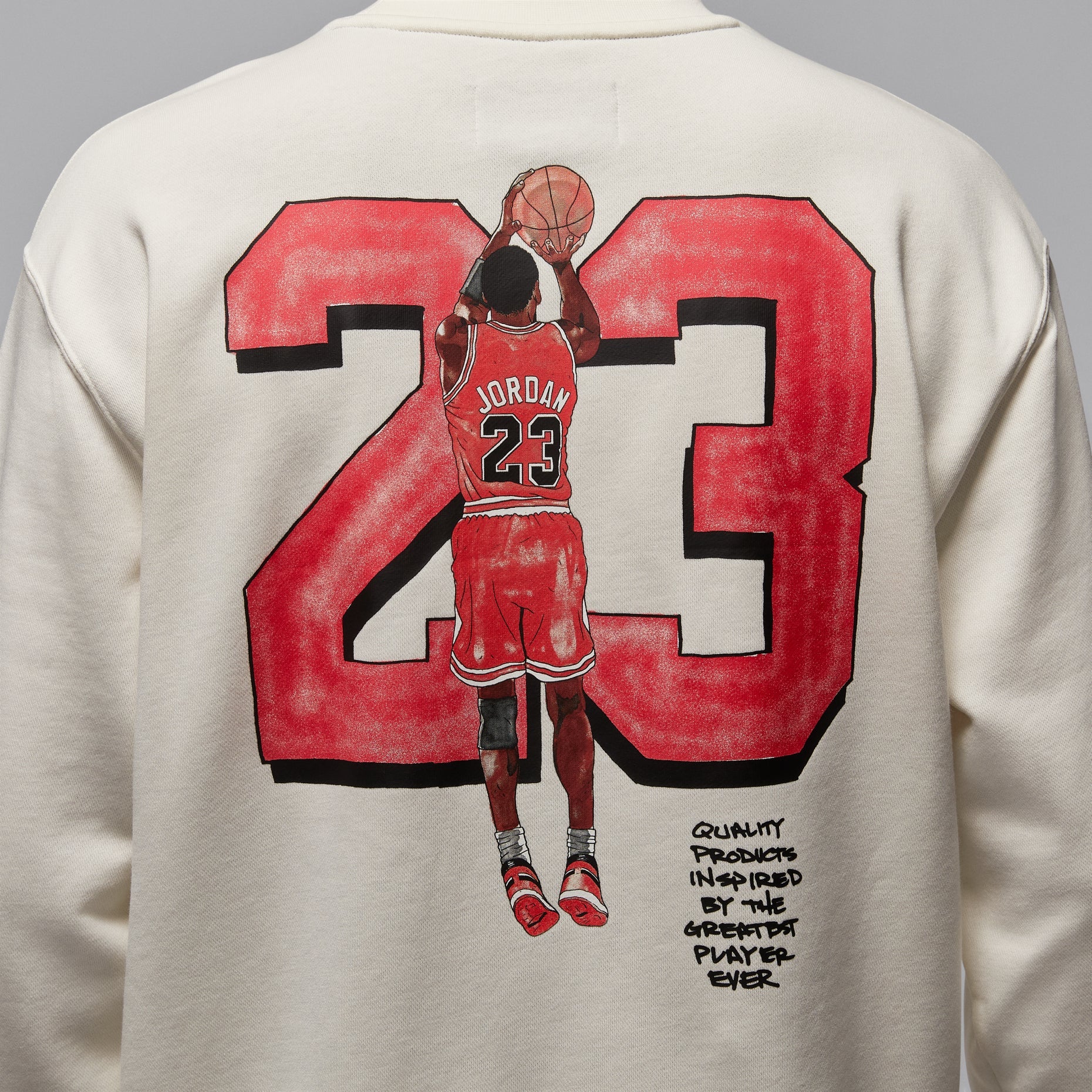 Air Jordan Fleece Graphic Crewneck Sweatshirt 'Sail' IR0111-133