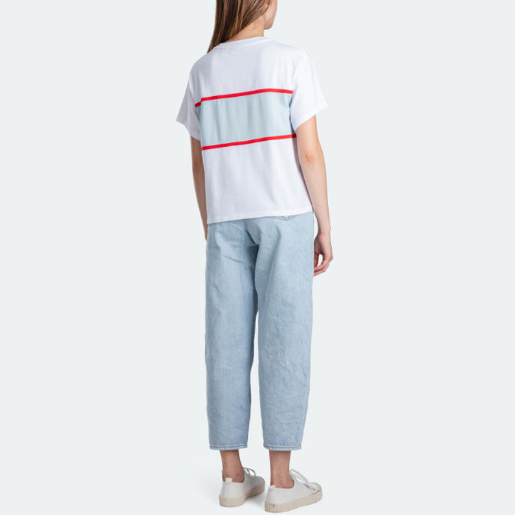 Levis Loose Casual Pure Cotton Short Sleeve White 85498-0000
