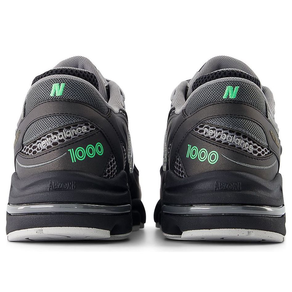 New Balance 1000 'Black Dark Silver Metallic Lime Leaf' M1000T