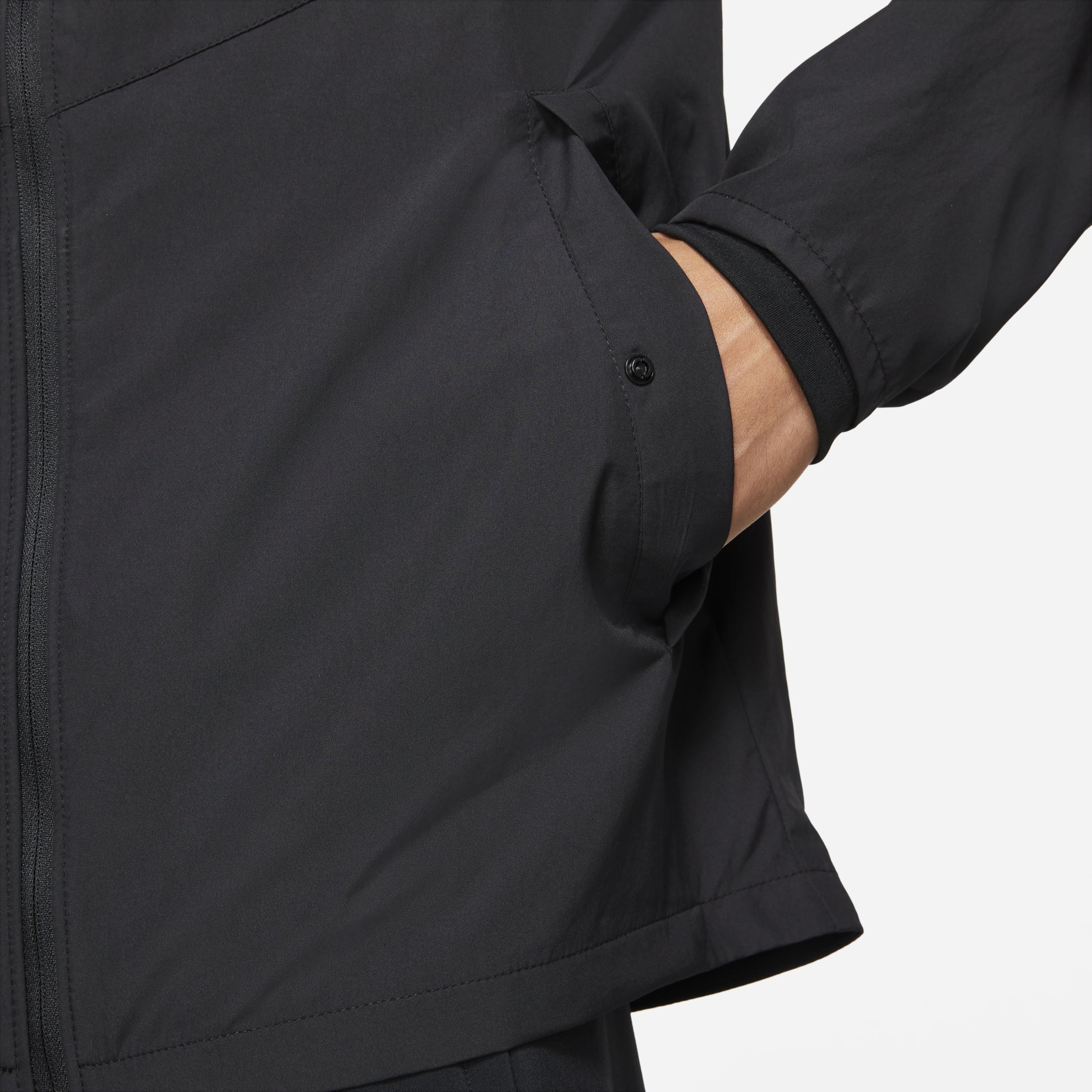 Nike As Men's Nk Rpl Miler JKT Jacket Reflective Logo Print Woven Sports Hooded Jacket Men's Black DD4747-010