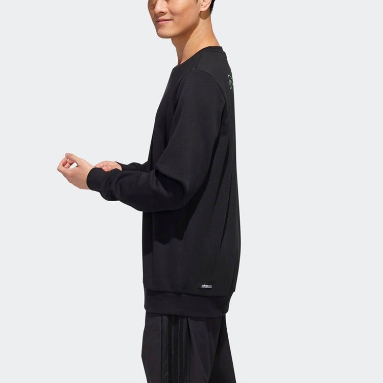 adidas neo M Egame Sweat Casual Sports Round Neck Pullover Black GL7179