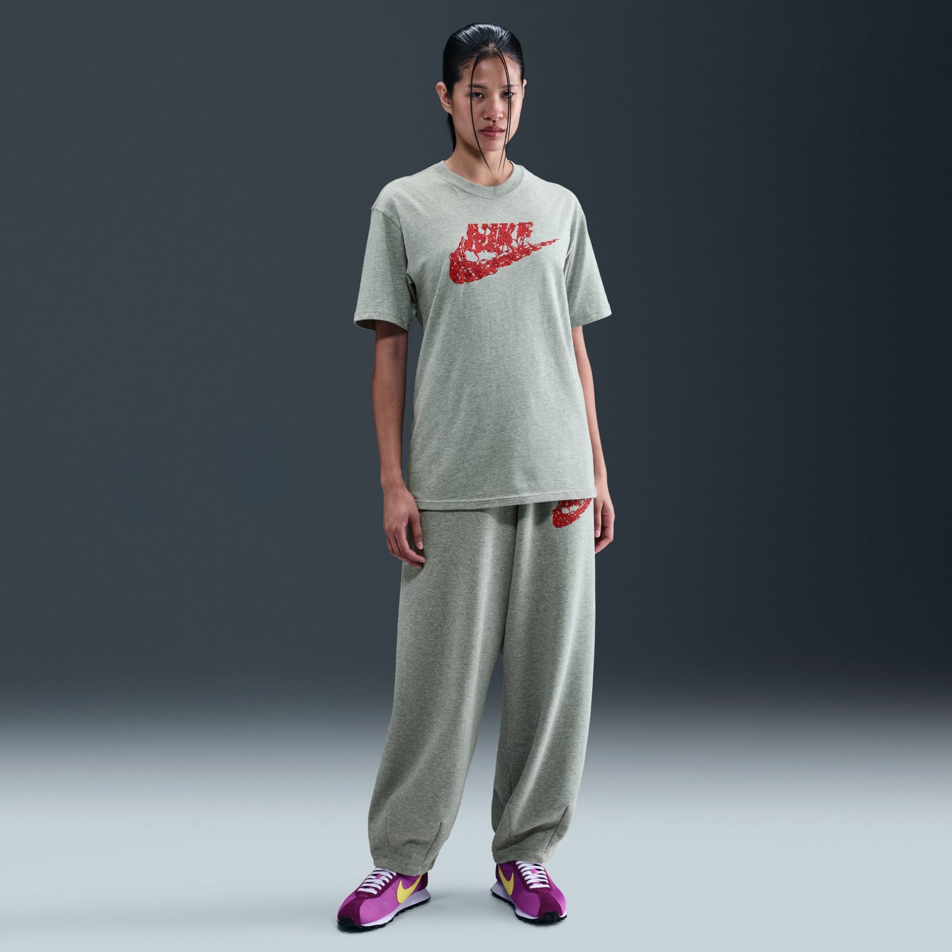 Nike x Stranger Things T-Shirt 'Grey' IB8068-063