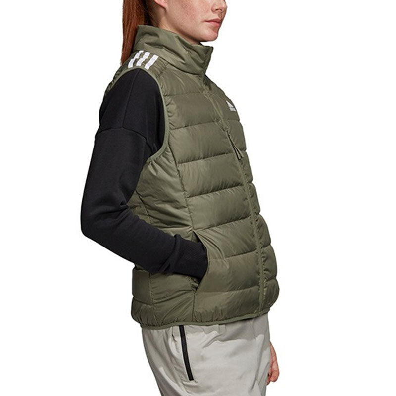 (WMNS) adidas Essentials Sleeveless Jacket  Asia Sizing 'Green' GH4587