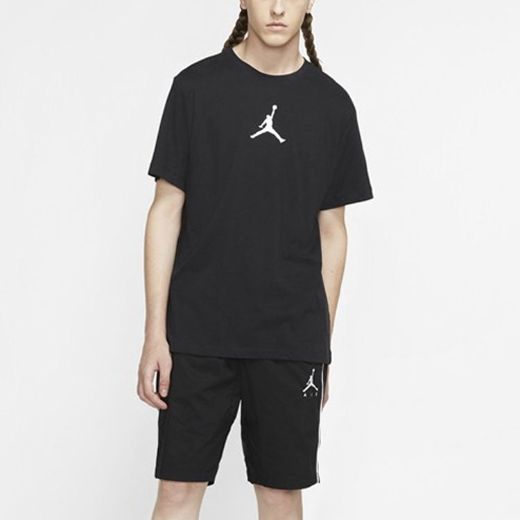 Air Jordan Jumpman Dfct Ss Crew Round-neck Short-sleeve Tee Men Black CW5191-010