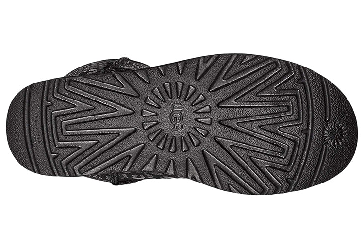 (WMNS) UGG Snow Leopards Boots 'Black' 9405855-BLK