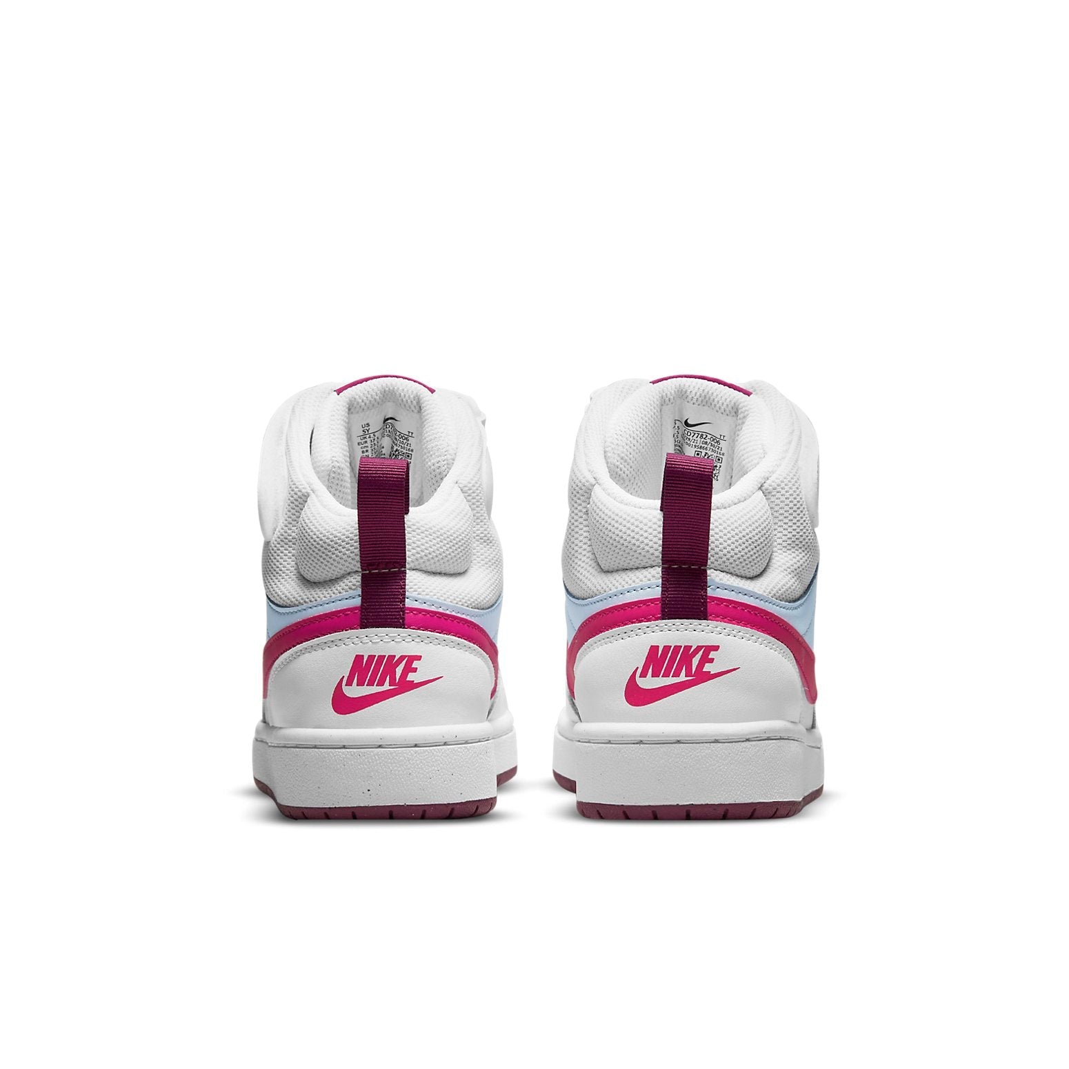 (GS) Nike Court Borough Mid 2 'White Sangria Pink Prime' CD7782-006