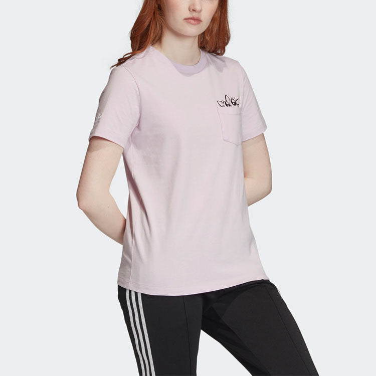 (WMNS) adidas originals Graphic Tee For Pink GK5164