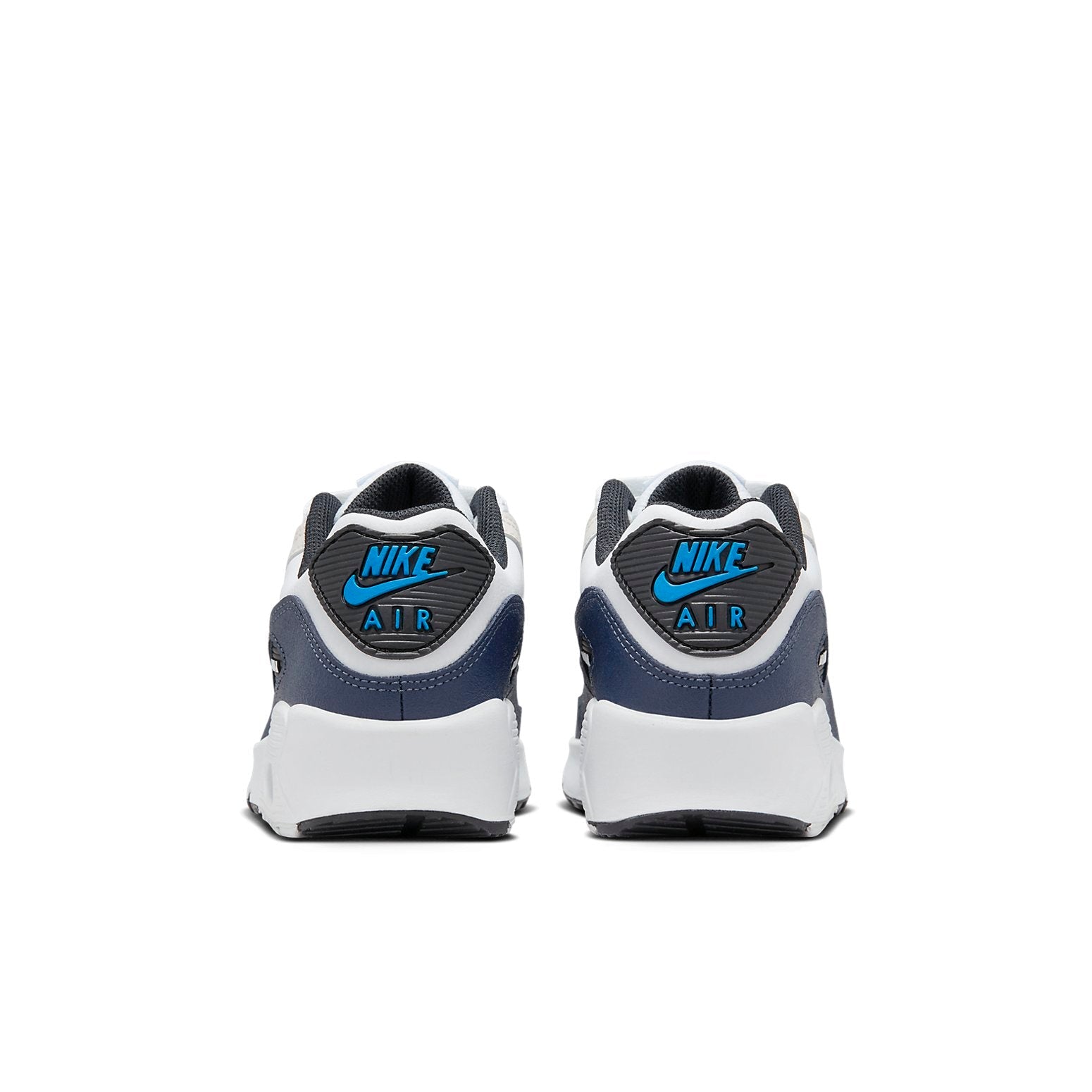 (GS) Nike Air Max 90 Leather 'Beige Thunder Blue' CD6864-404