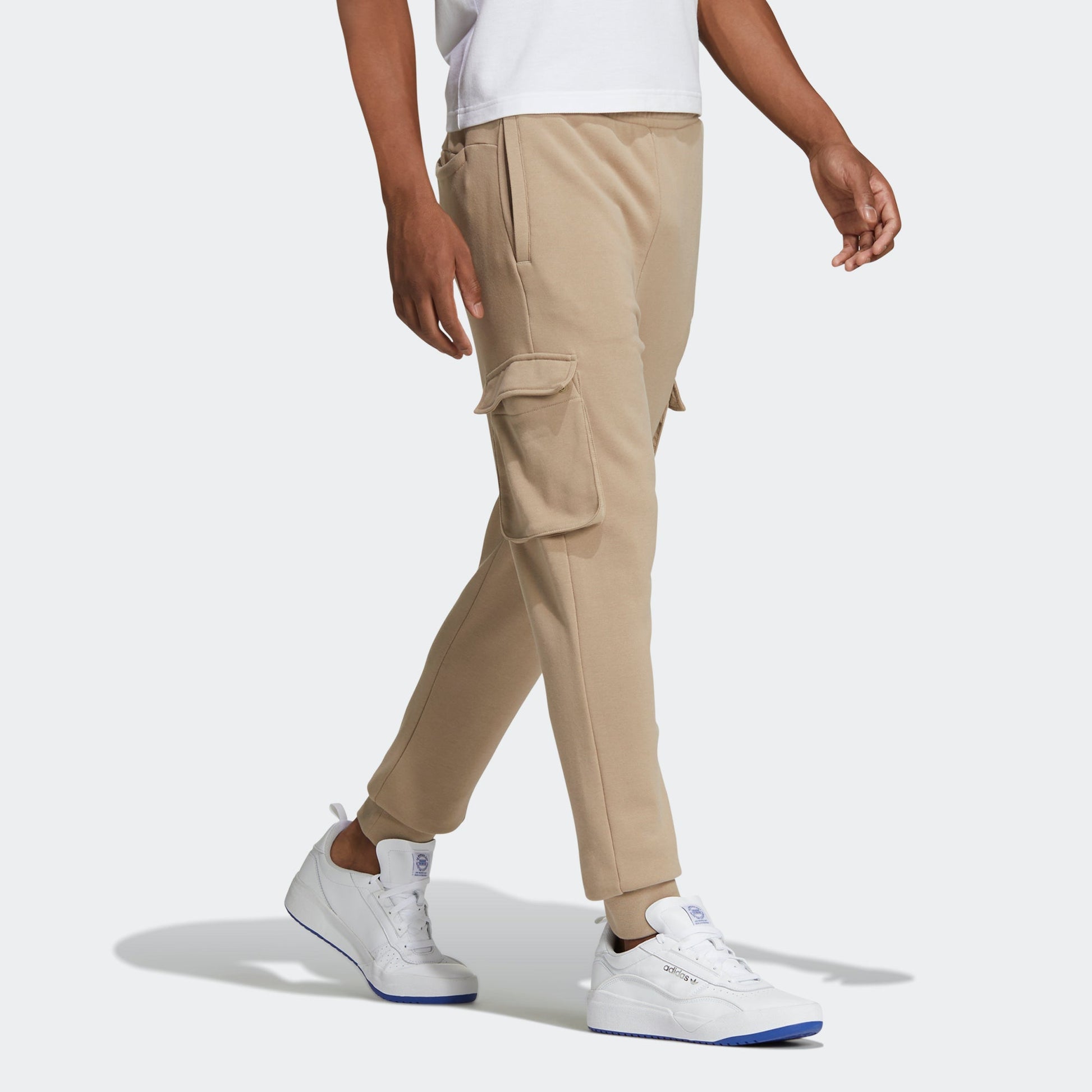 adidas originals Embossed Pant Cargo Pocket Bundle Feet Casual Sports Pants Khaki Brown GT7286