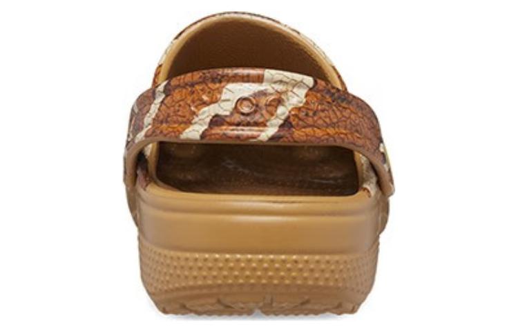 (GS) Crocs Jurassic World Classic Clogs 'Brown White' 208860-202