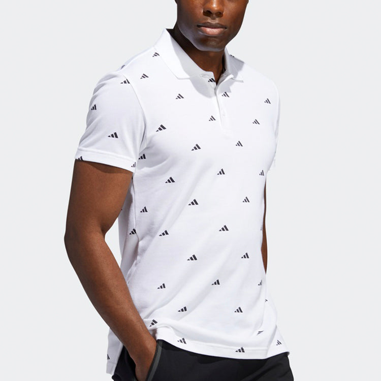 adidas Must Haves Allover Print Polo White FT2800