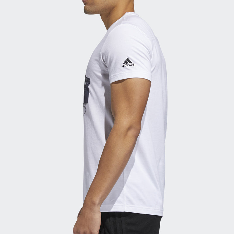 adidas Sports Round Neck Short Sleeve 'Shoe Box White' FT2823