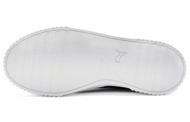 (WMNS) PUMA Carina Leather 'Black White' 370325-01