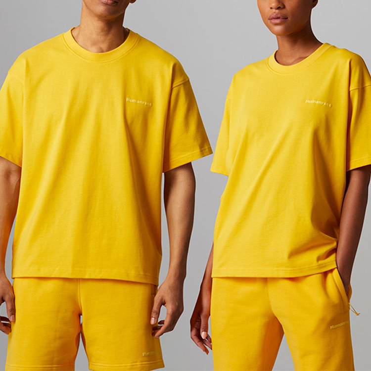 adidas x Pharrell Humanrace Small Logo T-Shirt 'Yellow' HG1806