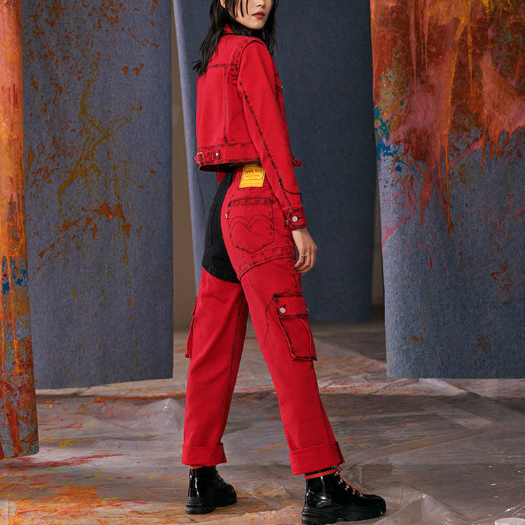 Levis x Feng Chen Wang Crossover Casual Jacket Red A1054-0000