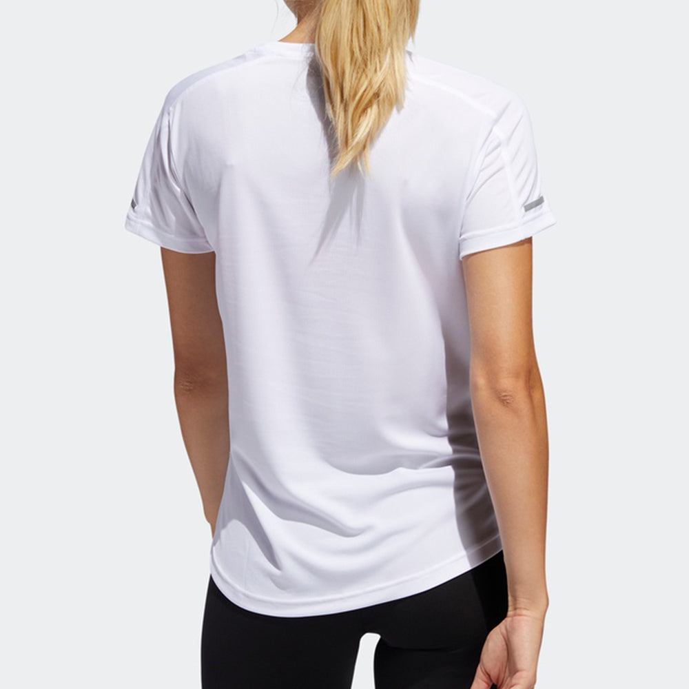 (WMNS) adidas RUN IT TEE 3S Running Sports Short Sleeve White ED9308