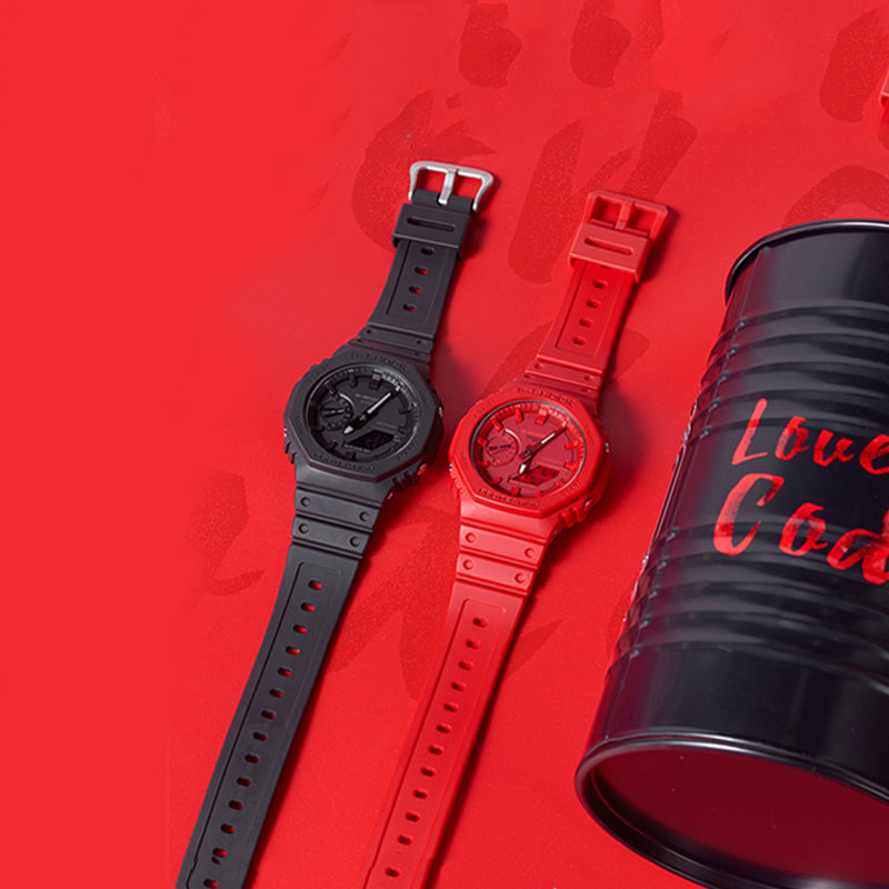 CASIO G-Shock Analog 'Black & Red' LOVERS-TOOLKIT