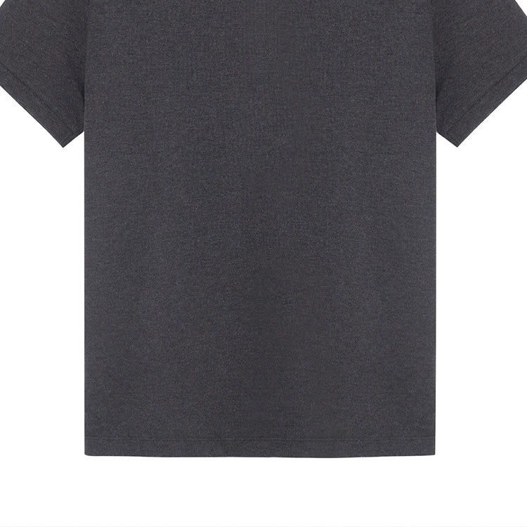 Men's Burberry Solid Color Short Sleeve polo Gray 80045801
