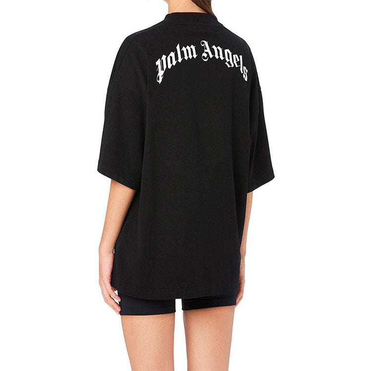 PALM ANGELS Bear Back logo Short Sleeve Black PWAA017S20JER0011060