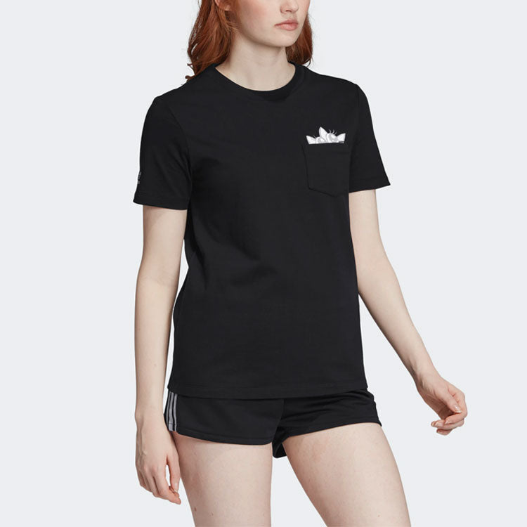 (WMNS) adidas originals Graphic Tee For Black GK3669