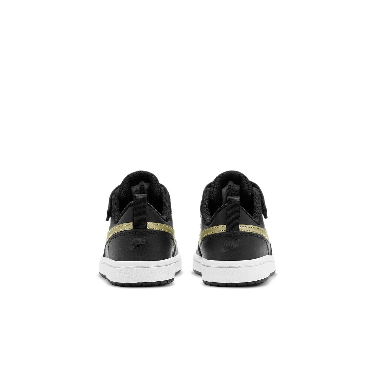(PS) Nike Court Borough Low 2 'Black Metallic Gold Star' BQ5451-011