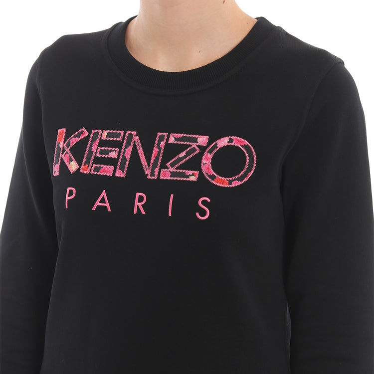 KENZO Logo Round-Neck Sweatshirt Black F96-2SW707-962-99