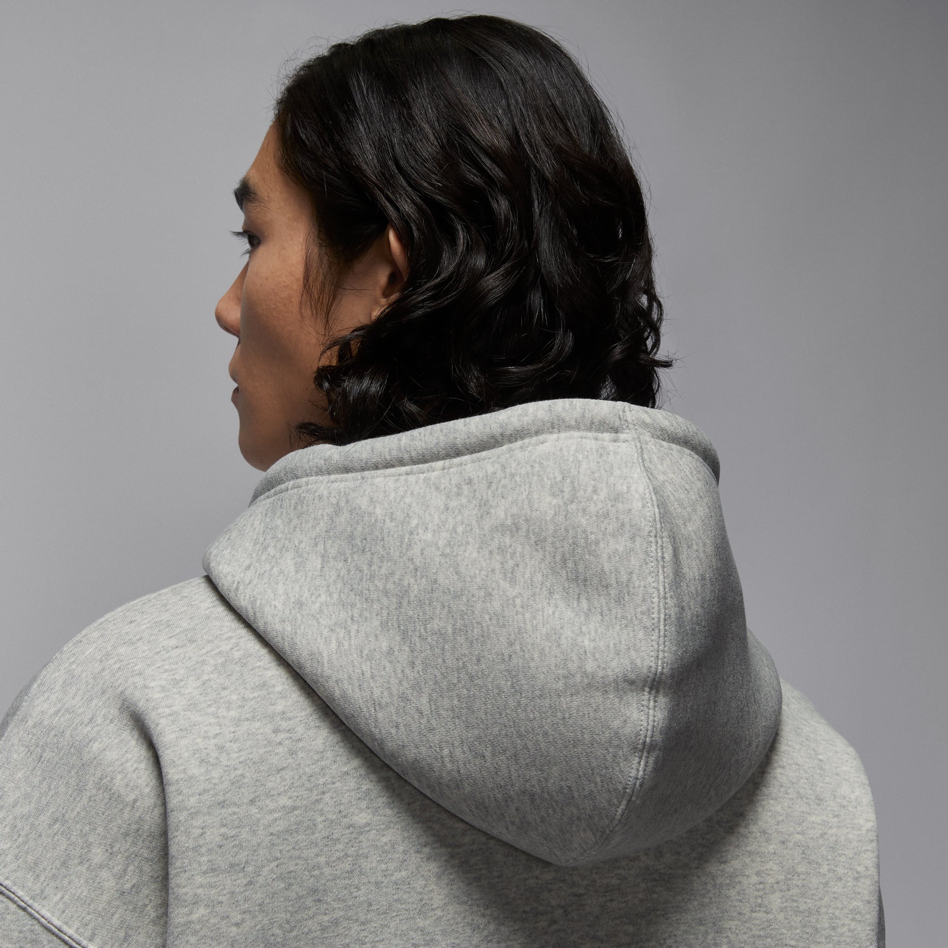 Air Jordan Brooklyn Fleece Oversized Full-Zip Hoodie 'Grey Heather' IB7232-050